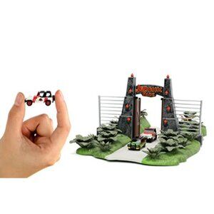Jurassic Park Theme Park Entrance Diorama 30th Anniversary Die-Cast Nano Scene
